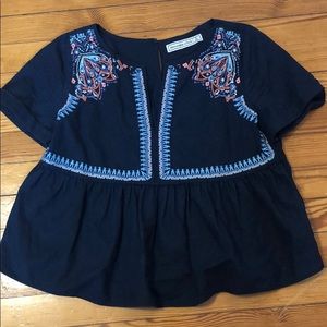 Abercrombie floral peplum top